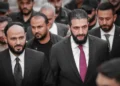 Presiden Suriah Ahmad al-Sharaa (tengah kanan) pada Mei 2025.Shutterstock
