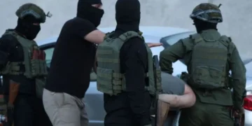 Pasukan keamanan Suriah menangkap seorang anggota ISIS di provinsi Idlib - 7 Agustus 2025 (Kementerian Dalam Negeri)